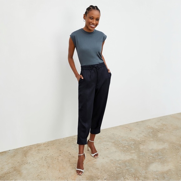 MM Lafleur The Shane Pant - Everyday Twill in Night Size 4 - Picture 1 of 5